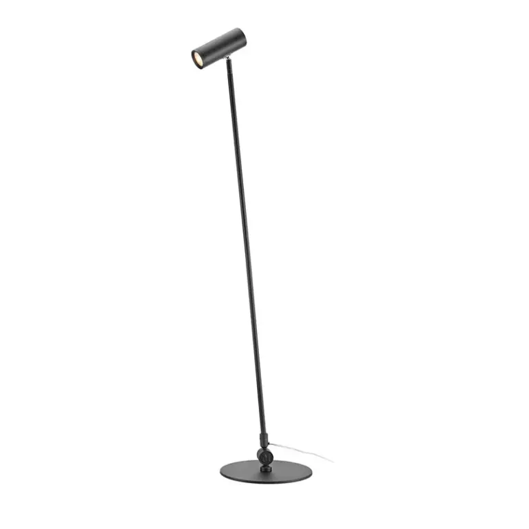 Markslöjd - Arlo LED-gulvlampe, sort, jern, højde 132 cm, dæmpbar