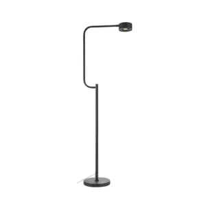 Markslöjd - Hugo LED-gulvlampe, sort, jern, højde 130 cm, dæmpbar