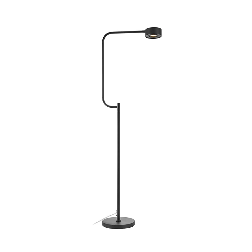 Markslöjd - Hugo LED-gulvlampe, sort, jern, højde 130 cm, dæmpbar