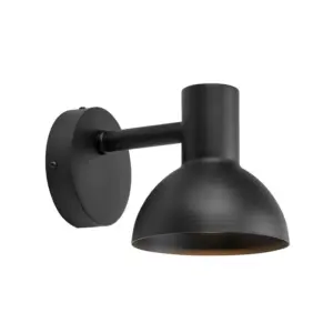 Markslöjd - Nubi udendørs LED-væglampe, sort, IP44, dæmpbar, stål