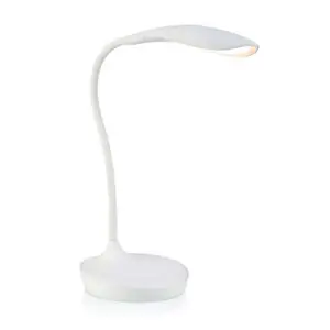 Markslöjd - Swan LED Bordlampe w/USB Hvid