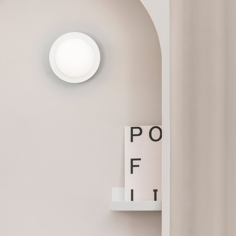 May LED-væglampe, IP44, hvid FARO BARCELONA - Stue - Moderne - Glas - Rund