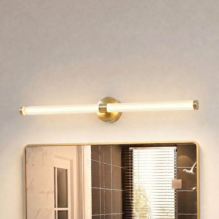 Melisa LED-væglampe 90 cm IP44 guld CCT - Lucande - Badeværelse - Moderne - Glas - Cylinder