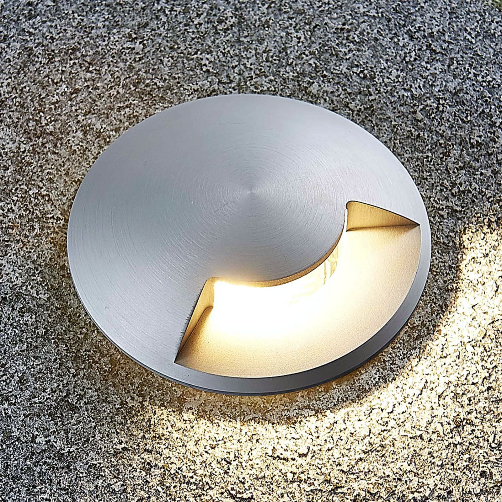 Milara nedgravningslampe, 1 lysudgang, GU10 Lucande - Terrasse - Moderne - Aluminium - Med én lyskilde