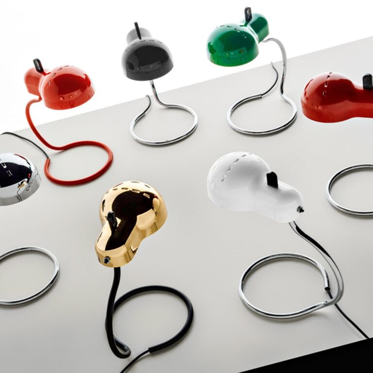 Minitopo LED-bordlampe, hvid, højde 39 cm Stilnovo - Stue - Design - Metal - Med én lyskilde
