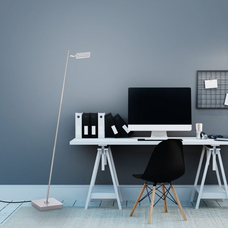 Mira LED-gulvlampe, diamond, fjernbetjening, CCT – PURE Pure Mira - Stue - Moderne - Metal - Med skærm