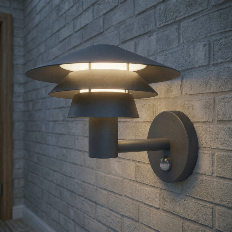 Montaro udendørs LED-væglampe, IP54, antracit, sensor, aluminium Lucande - Moderne - Med én lyskilde