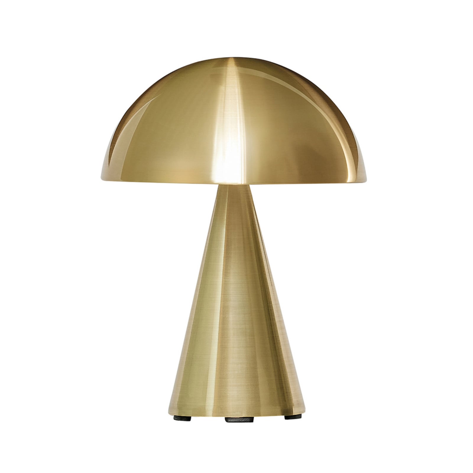 Mush LED-batteridrevet bordlampe, messing, IP44, dæmpbar - HÜBSCH - Stue - Design - Metal - Med én lyskilde