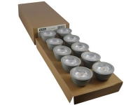 NORDTRONIC LED lyskilde GU10 4,8W, 3000K, 400 lumen, dæmpbr (10 stk. pakke)