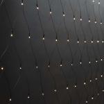 Nedis Dekorative Netlys | Varm Hvid | 320 LED's | 3 x 1.5 m | Lyseffekter: 7 | Indendørs eller udendørs | Strømforsyning