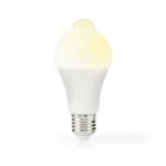 Nedis LED Pære E27 | A60 | 8.5 W | 806 lm | 3000 K | Hvid | Retro stil | Frosted | Bevægelsesdetektering | 1 stk.