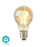 Nedis SmartLife LED glødepære | Wi-Fi | E27 | 806 lm | 7 W | Varm Hvid | 1800 - 3000 K | Glas | Android / IOS | Pære