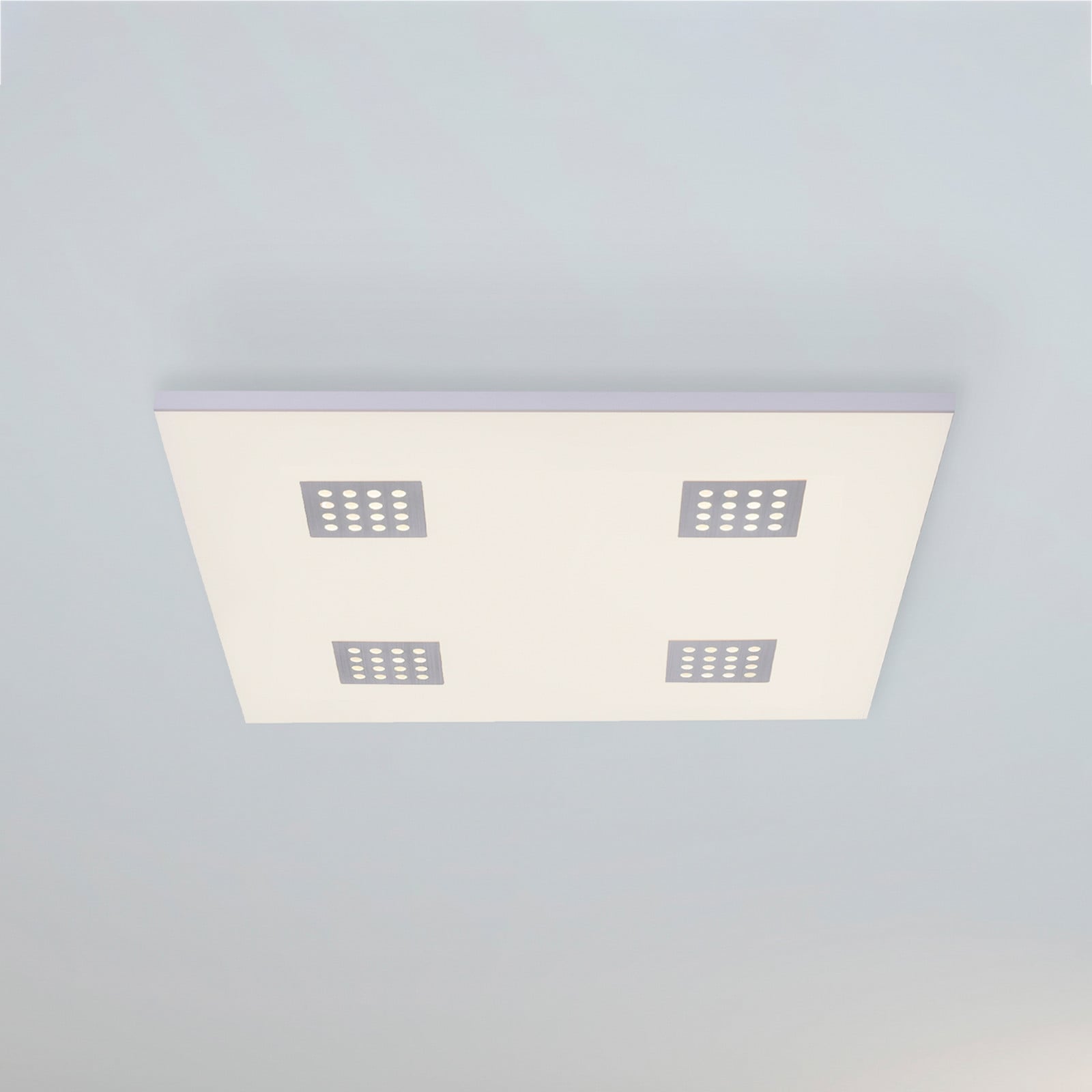Neo LED-loftlampe, 62 cm, aluminium, CCT, fjernbetjening – PURE - Stue - Moderne - Metal - Kantet
