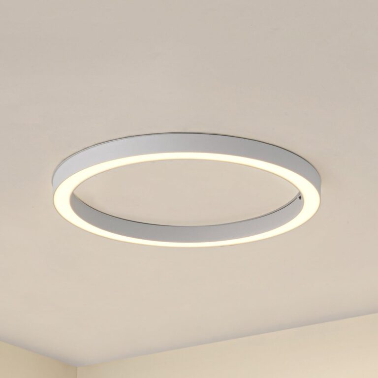 Neor LED-loftlampe, hvid, Ø 60 cm, CCT, dæmpbar Lucande - Entré - Moderne - Metal - Rund