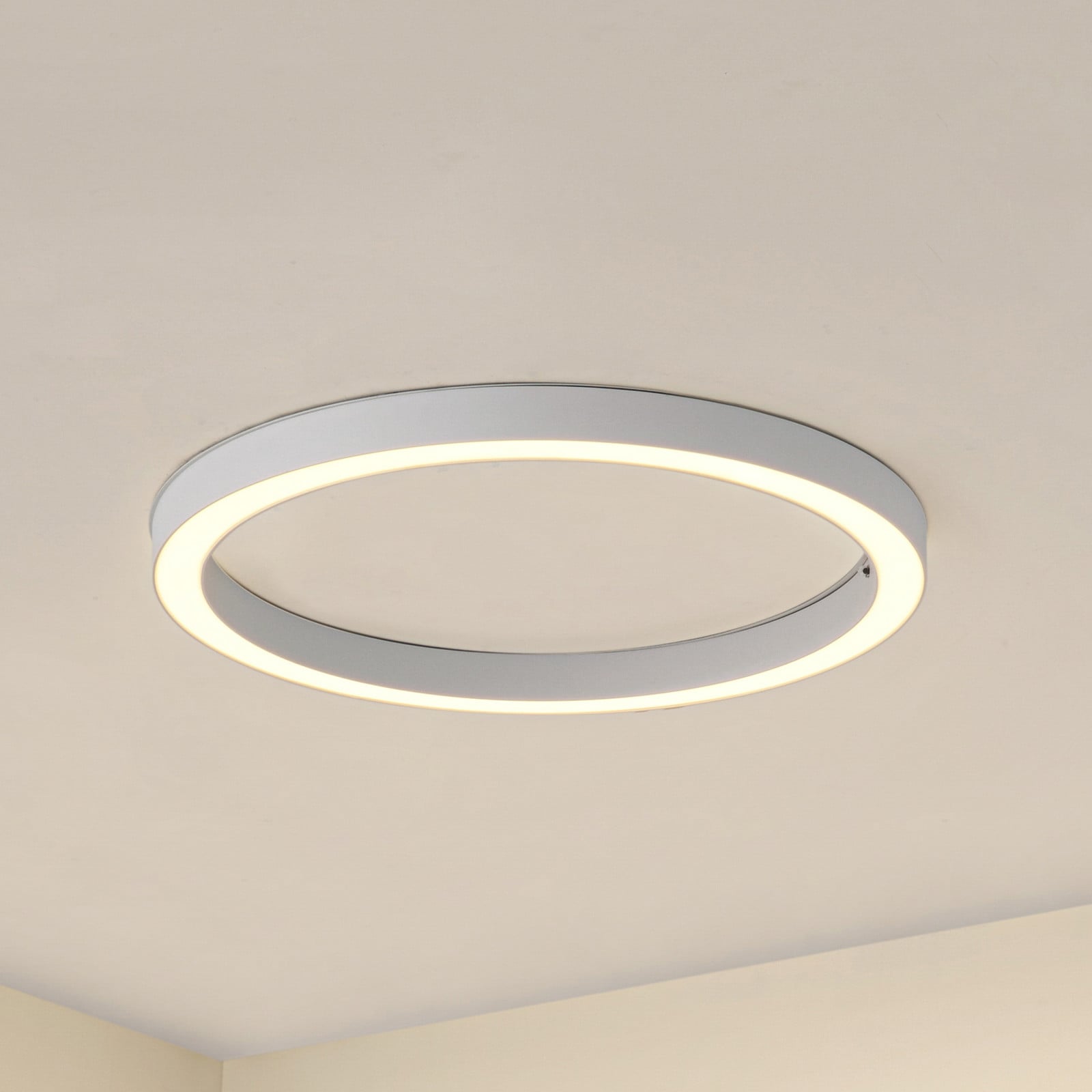 Neor LED-loftlampe, hvid, Ø 60 cm, CCT, dæmpbar Lucande - Entré - Moderne - Metal - Rund