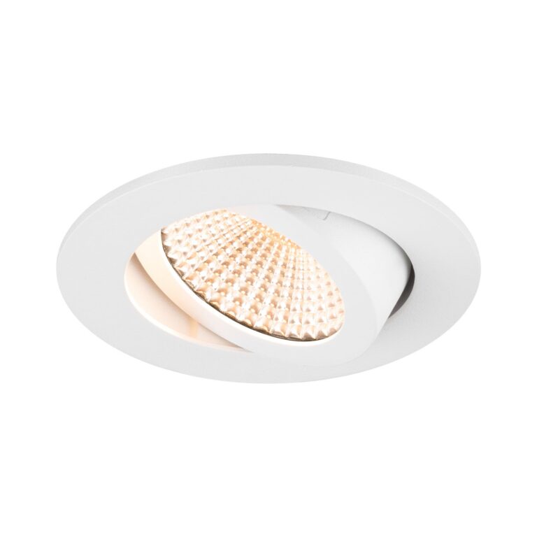 New Tria indbygget spotlight med LED, rund, hvid, 2.700 K, 60° SLV - Entré - Aluminium - Med én lyskilde