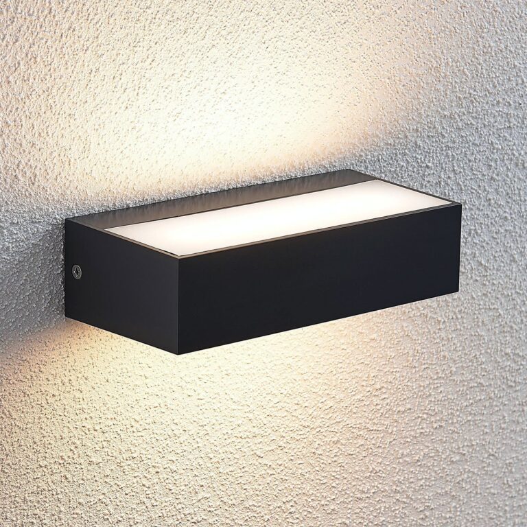 Nienke LED Udendørs Væglampe IP65 L17 Dark Grey - Lindby - Altan - Moderne - Plastik - Kantet