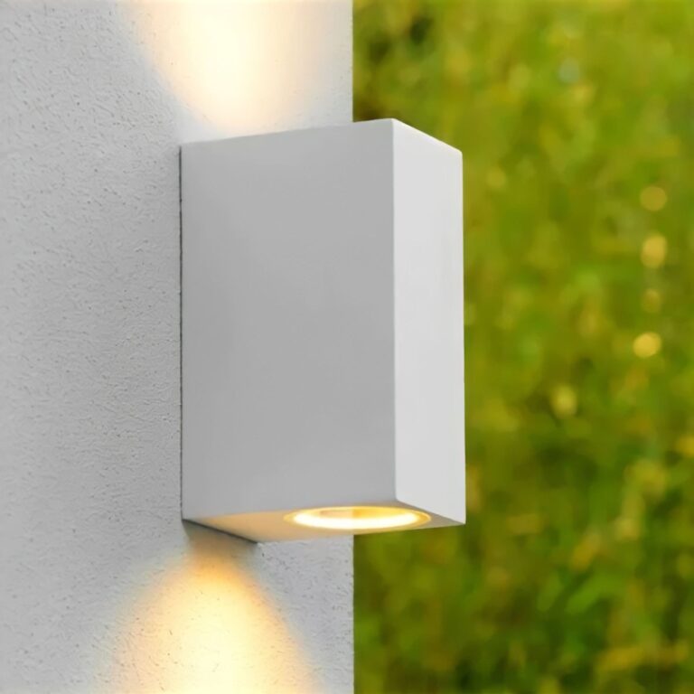 Nordics Pro Up/down Square Udendørs Gu10 Væglampe Led Hvid