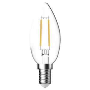 Nordlux Energetic E14 LED filament kertepære - 6,3W/klar/2700K