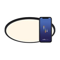 Nordlux Oja Smart Light Ø42 cm, Rund, IP20, 2300lm, Sort