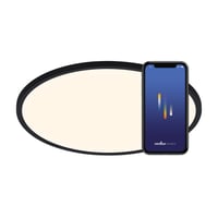 Nordlux Oja Smart Light Ø60 cm, Rund, IP20, 3500lm, Sort