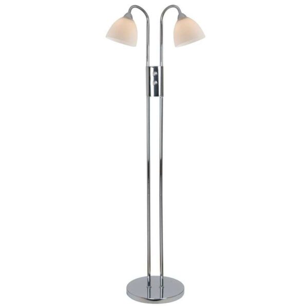 Nordlux - Ray 2-Spot Gulvlampe Chrome