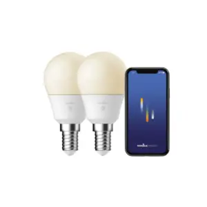 Nordlux Smart E14 - 2-pack - G45 - 2200-6500 Kelvin - 470 Lumen - Pære - Hvid