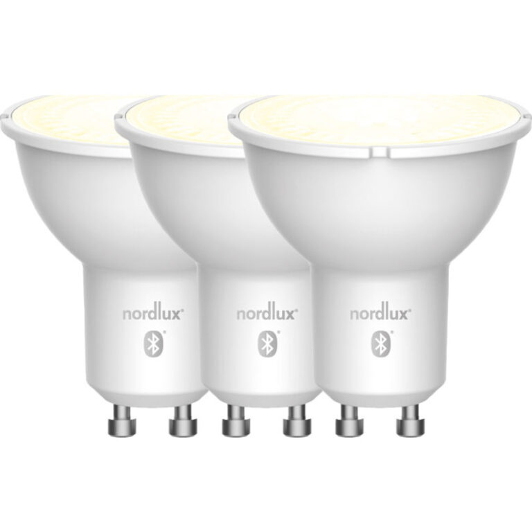 Nordlux Smart GU10 spotpære, 2200K-6500K, 4,8W, 3-pak