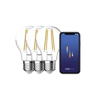 Nordlux Smart Light E27-pre, klar, Hvid + nuancer, 600lm, 360 - 3 pak