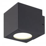 Nordtronic 4021 Cianna 230V udendørs væglampe, 2 x 3W LED 3000K, grafitgrå