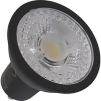 Nordtronic Long Life GU10 LED-pære, 5W, 1800-3000K, 350lm, Ra/CRI>90, dæmpbar, flickerfree, sort