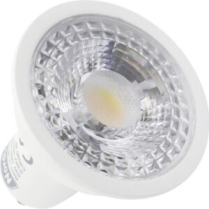 Nordtronic Long Life LED 5W GU10 dæmpbar spotpære, mat hvid/DTW