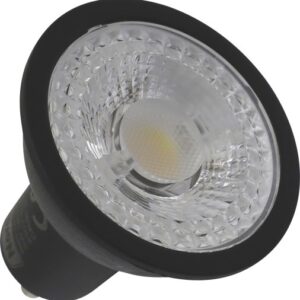 Nordtronic Long Life LED 5W GU10 dæmpbar spotpære, mat sort/DTW