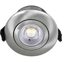 Nordtronic Low Profile Flexible G2 indbygningsspot 55 - 3000K, 280lm, inkl. driver, Brstet alu / Indendrs