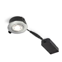Nordtronic Low Profile Flexible G2 indbygningsspot 75 - 2700K, 440lm, inkl. driver, Brstet alu / Udendrs