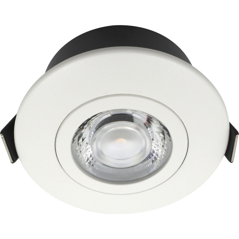 Nordtronic Low Profile Flexible indbygningsspot, Ø7,5 cm, hvid, 4000K