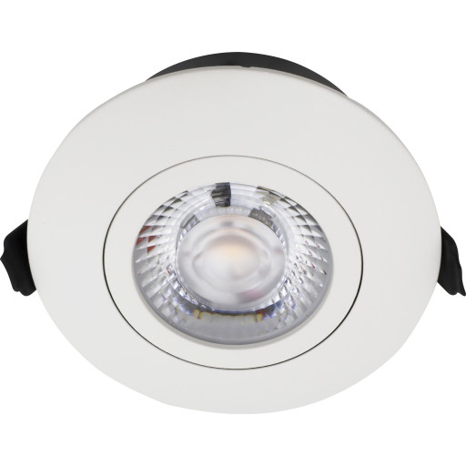 Nordtronic Low Profile Flexible indbygningsspot, Ø8,3 cm, DTW, hvid
