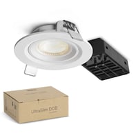Nordtronic UltraSlim DOB indbygningsspot, komplet inkl. driver og lyskilde, 3,7W, 3000K, 370lm, hvid (mat)