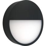 Nordtronic Zaira Udendørs Væglampe Ø250 mm 12W CCT Sort Dæmpbar LED IP65