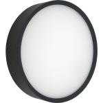 Nordtronic Zoe Udendørs Væglampe Ø250 mm 12W CCT Sort Dæmpbar LED IP65