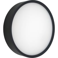Nordtronic Zoe, udendørs LED væglampe / loftlampe, dæmpbar, sort