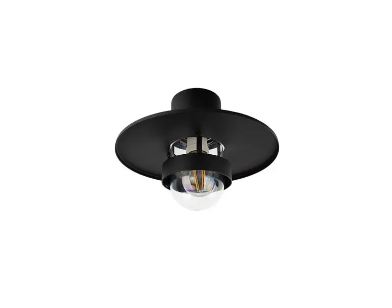 Norlys - Bergen Udendørs Loftlampe Sort