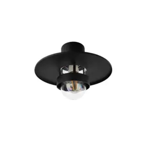 Norlys - Bergen Udendørs Loftlampe Sort