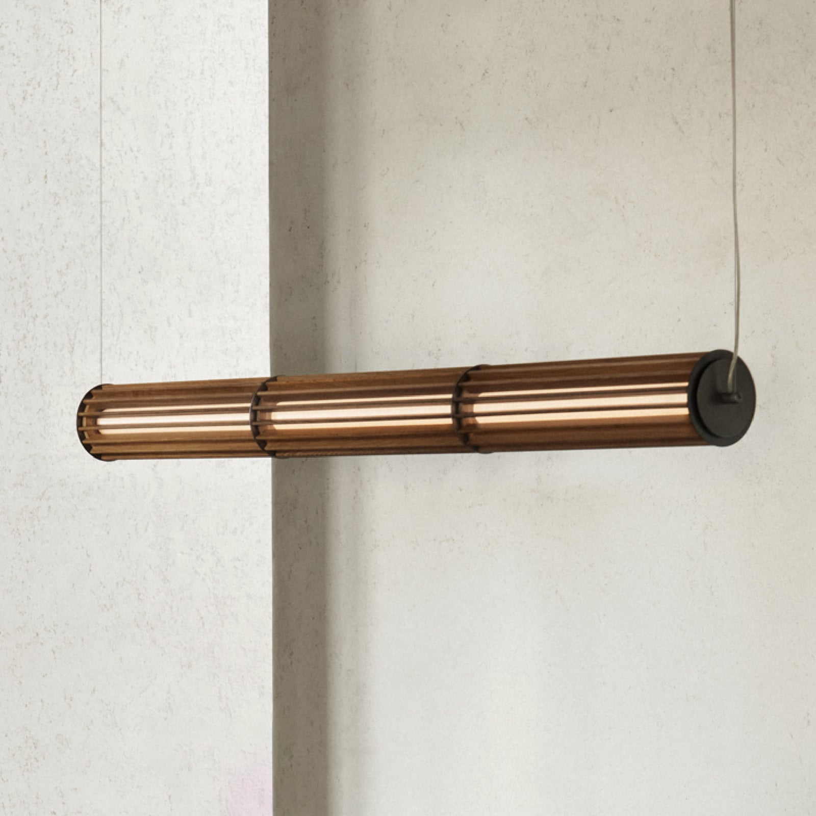 Numbra TY1 LED-hængelampe, eg, 122 cm, træ - &TRADITION - Stue - Design - Med én lyskilde