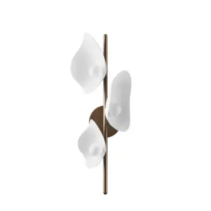 Nuura Aps - Florii 3 LED-væglampe, højde 23 cm, bronze/hvid Nuura