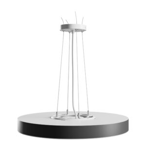 Nymphea Optima loftlampe 36W - CCT, 230V, 120Â°, IP20, Ø400x50mm, hvid, sort, rund, LED