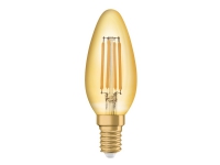 OSRAM Vintage 1906 - LED-filament-lyspære - klar finish - E14 - 4 W (tilsvarende 35 W) - klasse F - varm komfort-lys - 2400 K - guld