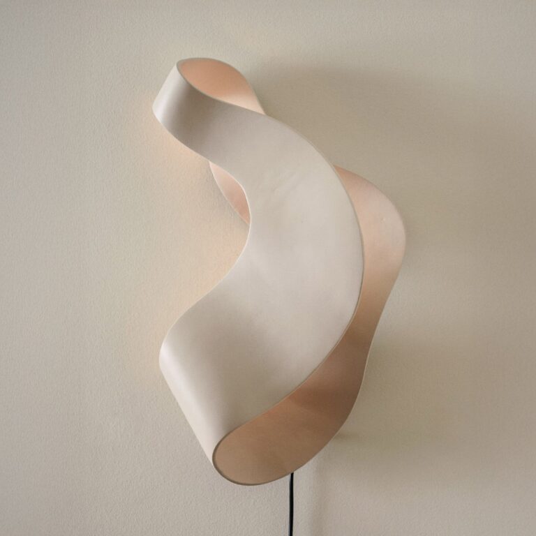 OYSTER LED-væglampe, kasmir, 60 cm stik – ferm LIVING - Stue - Design - Aluminium - Med én lyskilde