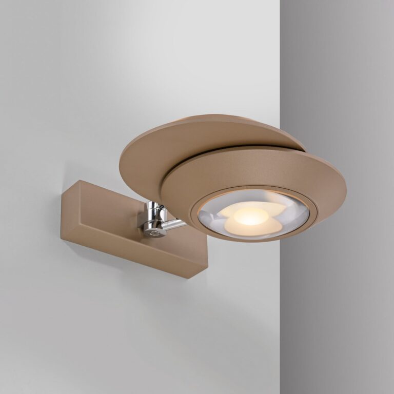 Oculis LED-væglampe, bronzefarvet, 30 cm, jern, 2 lyskilder – PURE - Soveværelse - Moderne - Metal - Med flere lyskilder