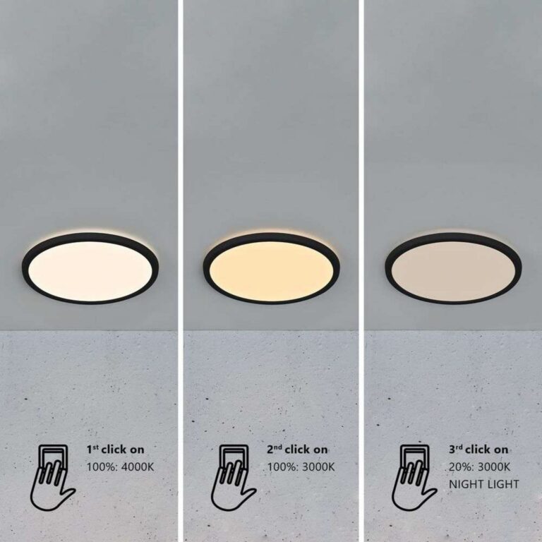 Oja 42 LED-loftlampe, IP54, sort – Nordlux - Stue - Moderne - Plastik - Rund